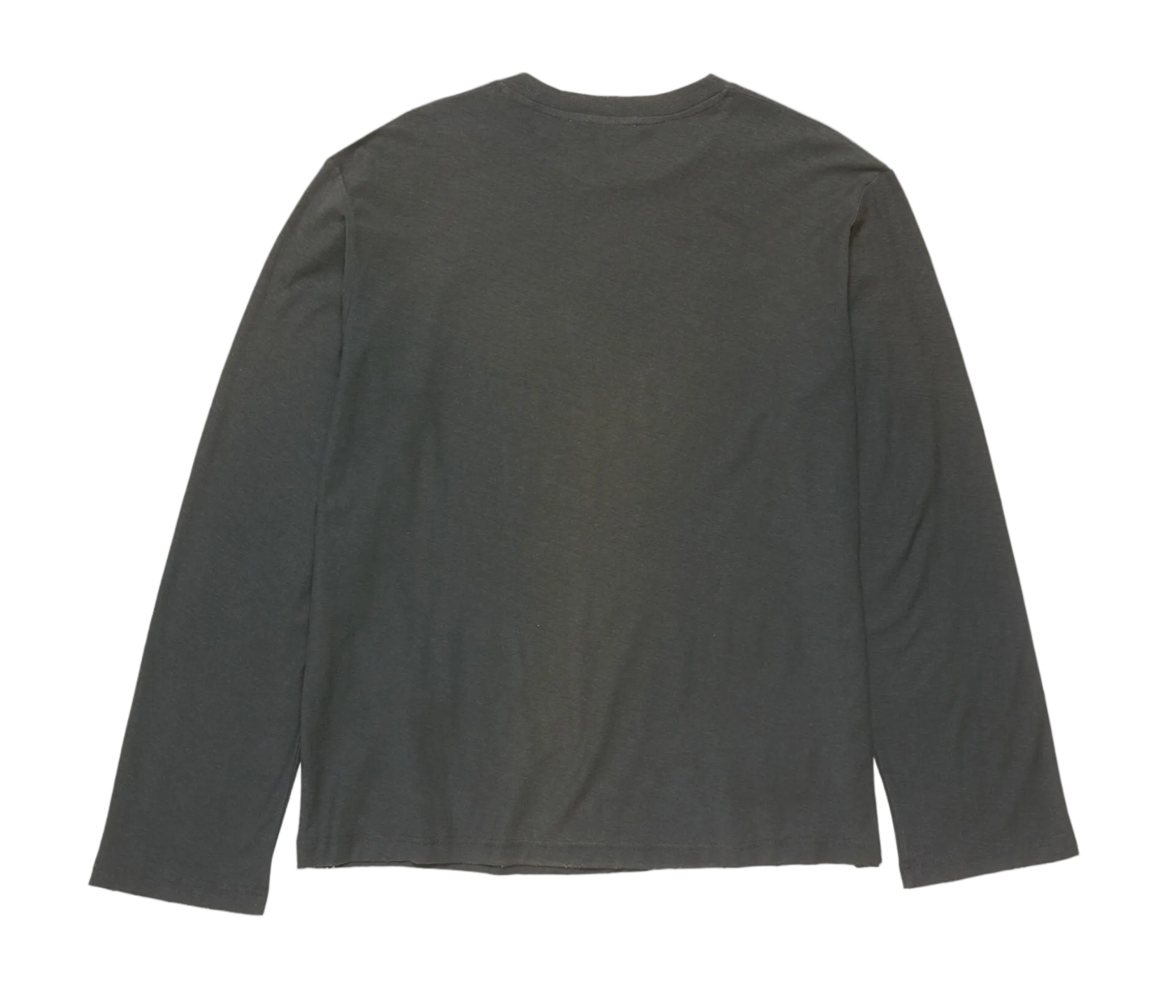 Dark gray long-sleeve shirt on a white background