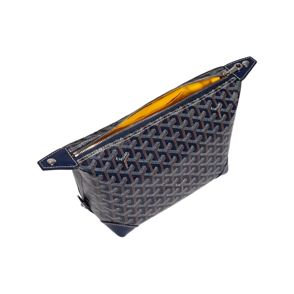 Goyard toiletry bag navy blue