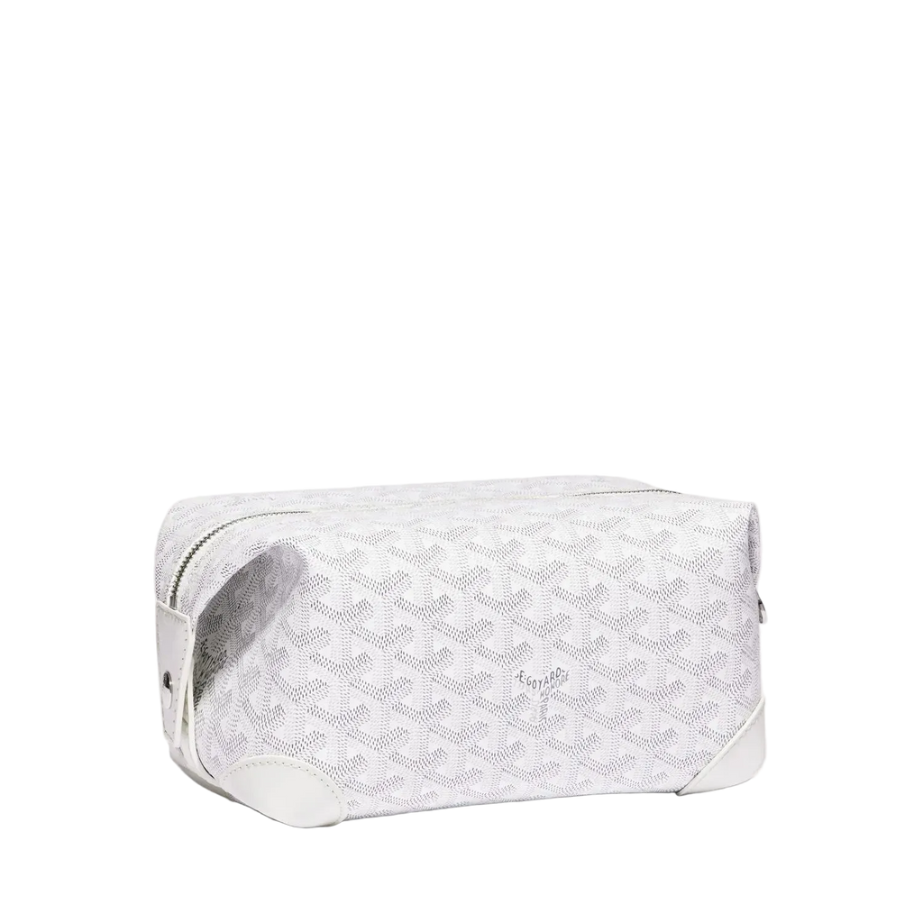 Goyard toiletry bag white