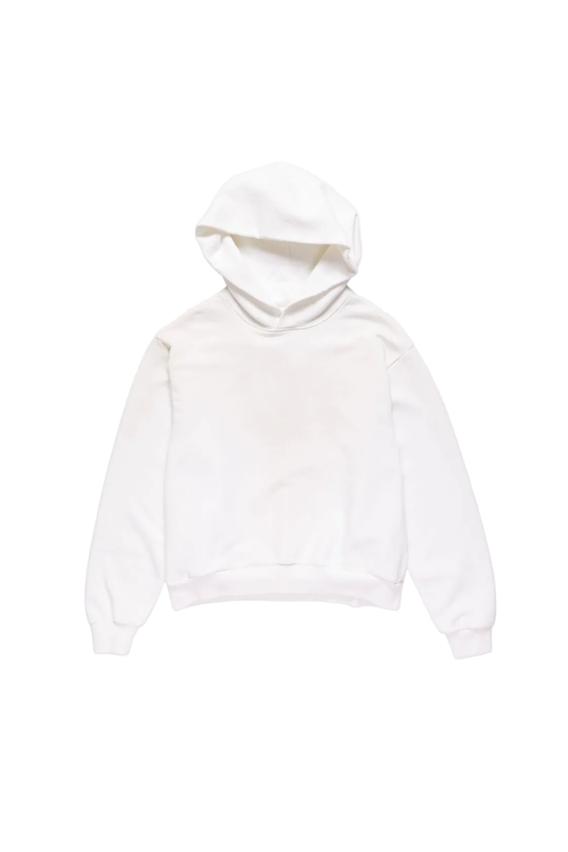 White hoodie on a white background