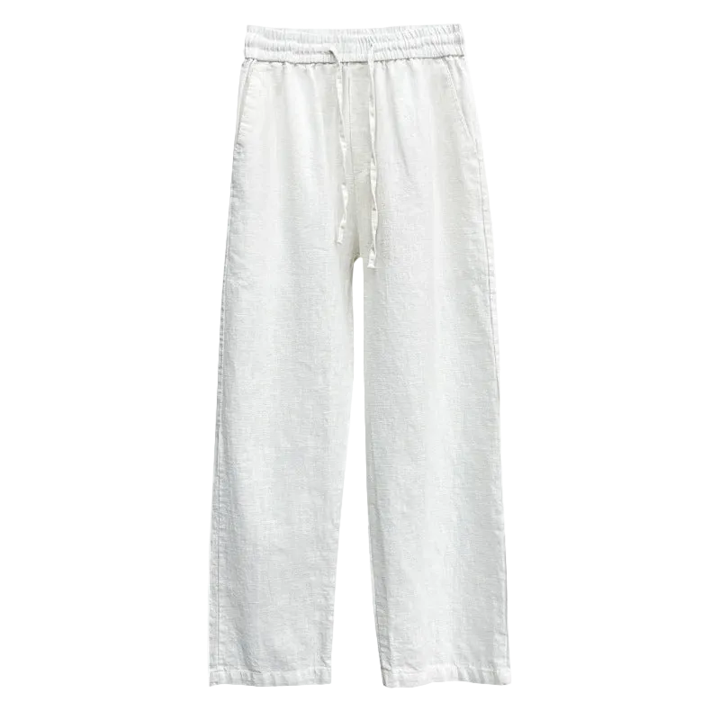 Linen pants white