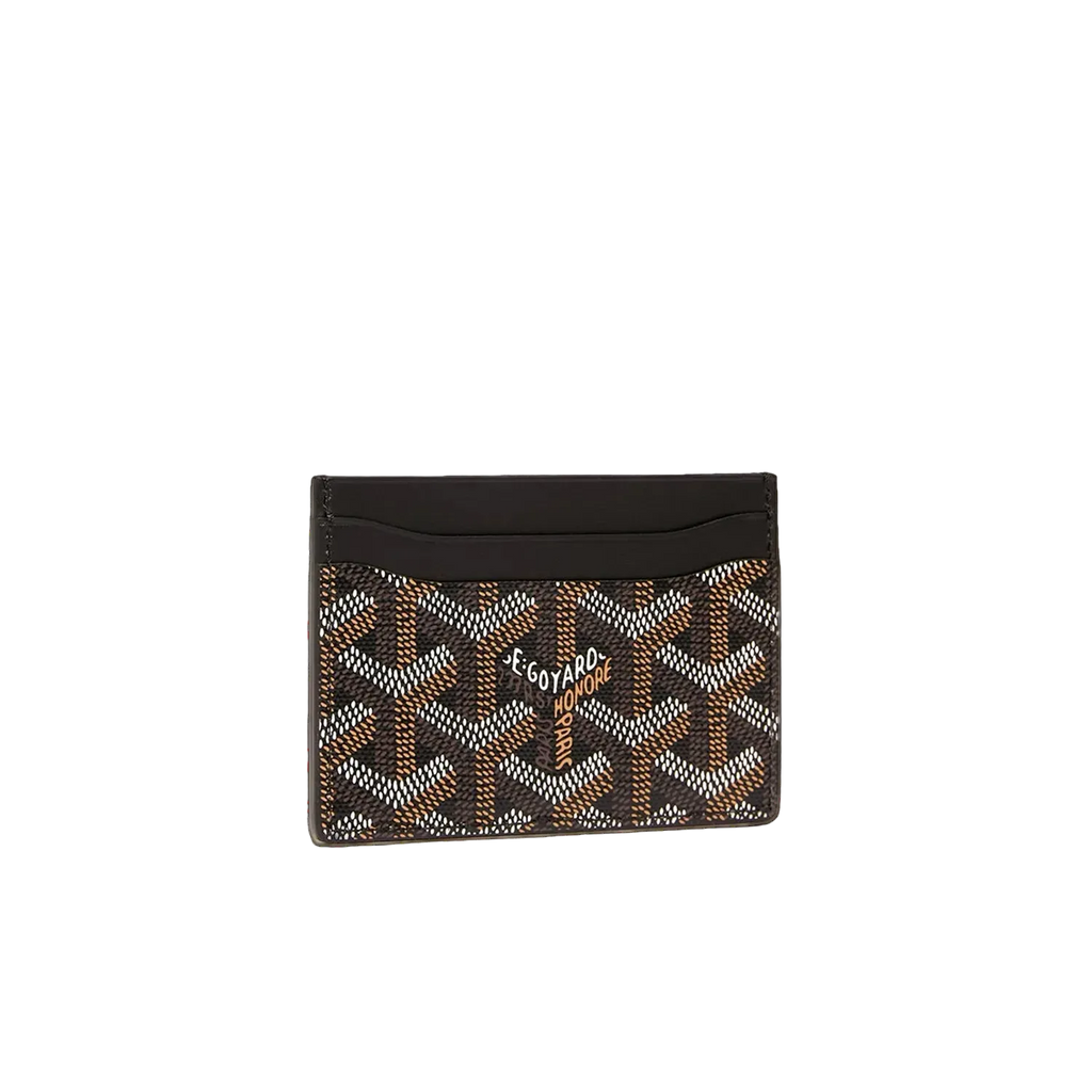 Goyard card wallet black