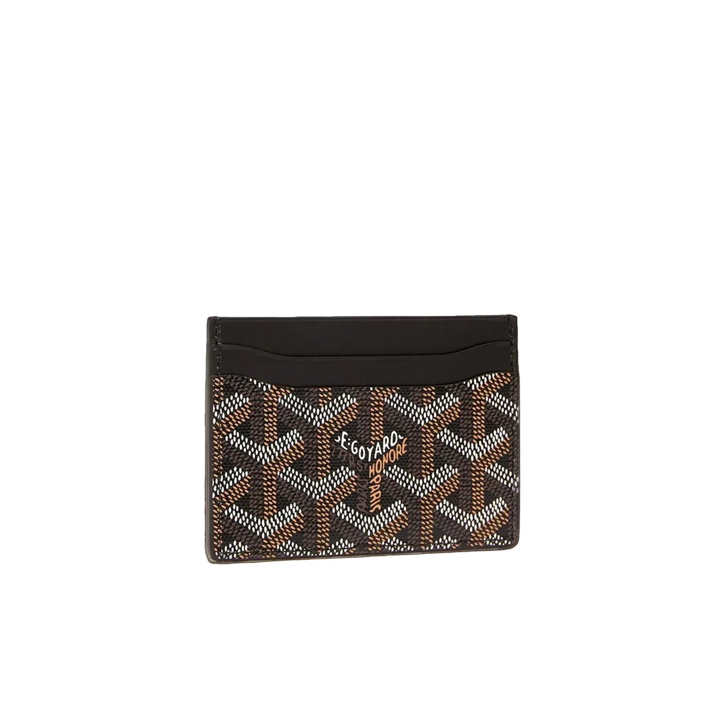 Goyard card wallet black
